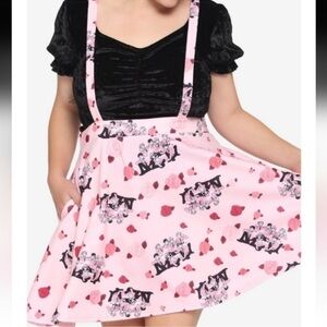 Hot Topic Ouran Host Club Themed Pink Suspender Skirt